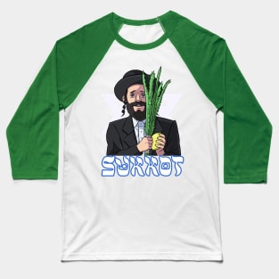 Happy Sukkot Lulav and Etrog Jewish Celebration Baseball T-Shirt